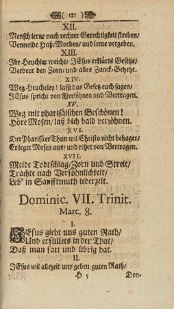 Dominic. VII. Trinit. Marc. 8.