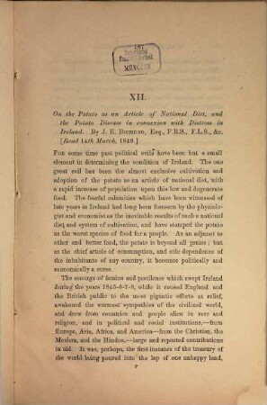 Papers and proceedings, 1,3. 1851