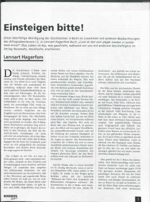 Einsteigen bitte!