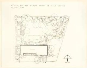 Garten Krüger, Berlin-Dahlem: Gartenplan 1:100