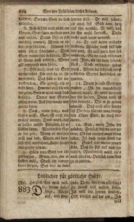 Loblieder für göttliche Hülfe.
