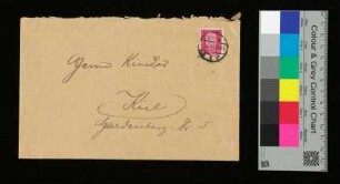 Feldpostkarte mit Gruppenbild von [Soldaten im Krieg]