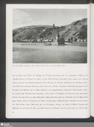 Die alte Rheinzollfeste "Die Pfalz" und Caub mit Burg Gutenfels