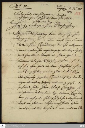 Brief von Heinrich Julius Elers an August Hermann Francke.