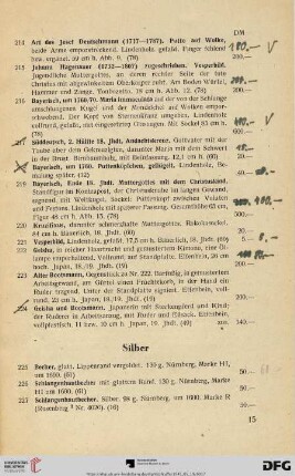 Silber (Nr. 225-265)