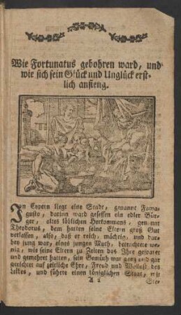 Wie Fortunatus gebohren ward ...