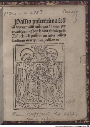 Passio sanctorum decem milium militum ac martyrum crucifixorum