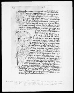 Haymonis expositio zu den Briefen des Apostels Paulus — Initiale P(aulus servus dei...), Folio 57verso