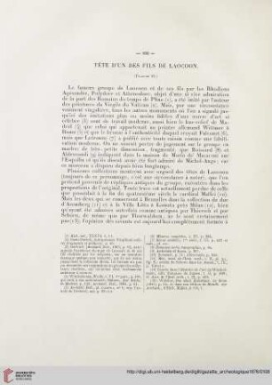 Tête d’un des fils de Laocoon
