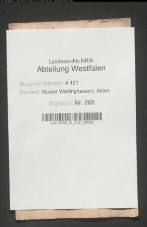 Heberegister der Rezeptur Werl.