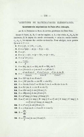 QUESTIONS DE MATHÉMATIQUES ÉLÈMENTAIRES.