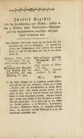 Zweytes Register