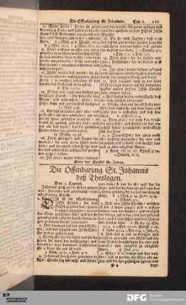 Die Offenbarung St. Johannis deß Theologen.