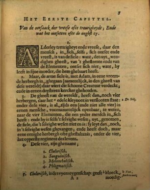 Van de vier complexien zynde een Trost-Schrift ... : geschreven ao. 1621