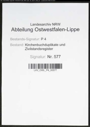 Kirchenbuchduplikat der katholischen Stadtgemeinde St.Patrokli, Kreis Soest (GHT 1866). (Gemeinde: Katholische Stadtgemeinde St.Patrokli)