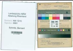Entnazifizierung Bernard Schmitz , geb. 26.05.1910 (Haendler)