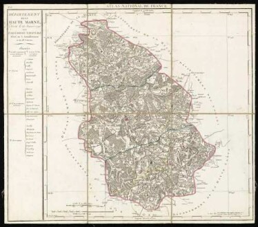 Atlas National de France en départements