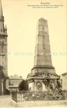 Postkarte zur Erinnerung an den Krieg 1870/71