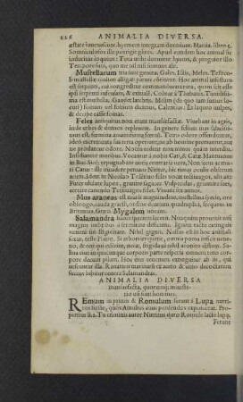 Animalia diversa mansuefacta, quorumque ministerio usi sunt homines.