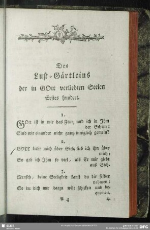 Erstes hundert