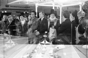 Berlin: ITB; 750 Jahrfeier Berlin 1987; ITB Stand; Modell zum Jubiläum Straße 17. Juni