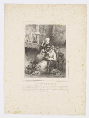 Le Vieux Garçon, Blatt 2 der Folge "Album pour 1833"