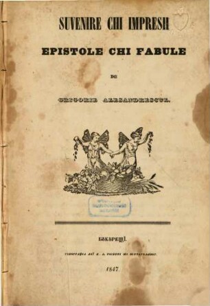 Suvenire chi impresii : epistole chi fabule