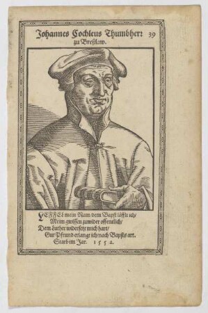 Bildnis des Johannes Cochleus Thumbherz