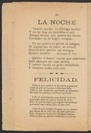 La noche.