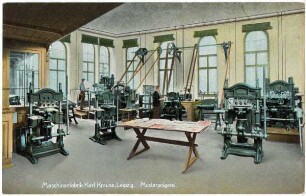 Maschinenfabrik Karl Krause, Leipzig : Musterprägerei