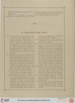 III. Erläuterung der Tafeln