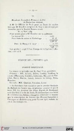 Séance du 2 février 1923