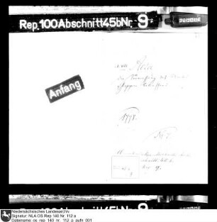 Vermessung und Kartierung des Amtes Meppen durch Colson
