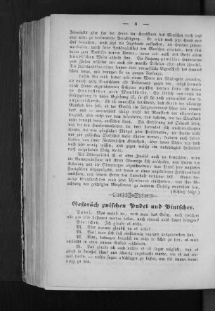 Gespräch zwischen Pudel und Pintscher.