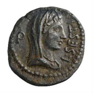 Münze, Denar, 43 - 42 v. Chr.