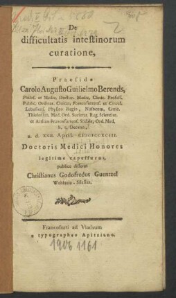 De difficultatis intestinorum curatione