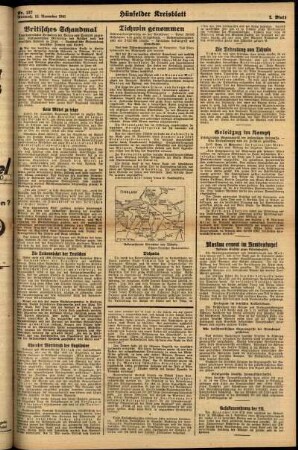 Zweite Ausgabe vom Mittwoch, den 12. November 1941.