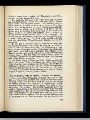23. Weihnachten 1917 bei Stenay. Rückblick und Ausblick