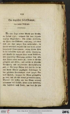 Ein tragischer LiebesRoman