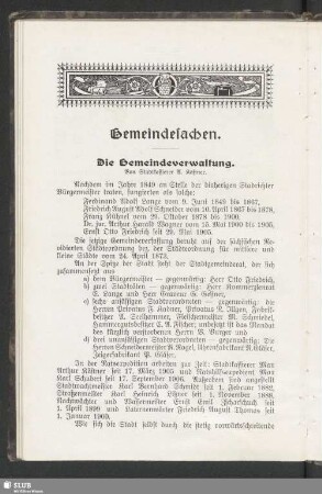 Gemeindesachen