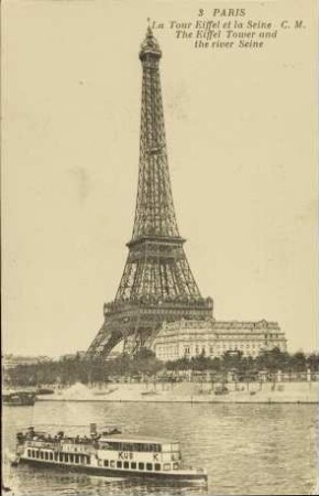 3 Paris - La Tour Eiffel et la Seine C. M.