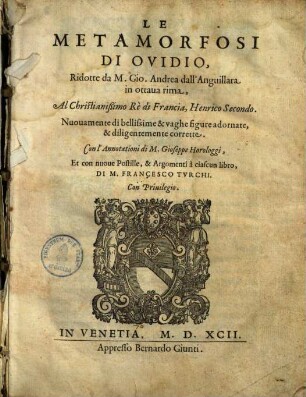 Le metamorfosi di Ovidio