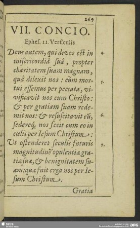 VII. Cocnio. Ephes. II. Versiculis