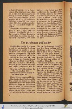 Der Straßburger Meisenlocker.