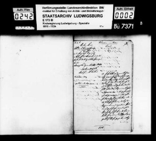 Viktualienhandel und Taxe, Oberamt Ludwigsburg
