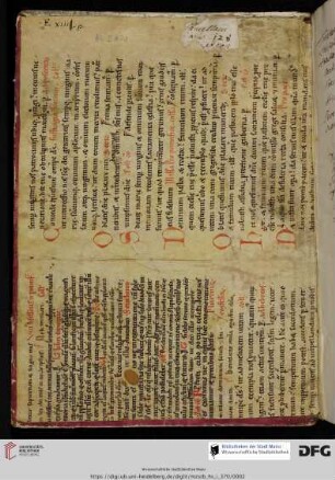 aus einer Missale-Hs. des 12. Jh.s