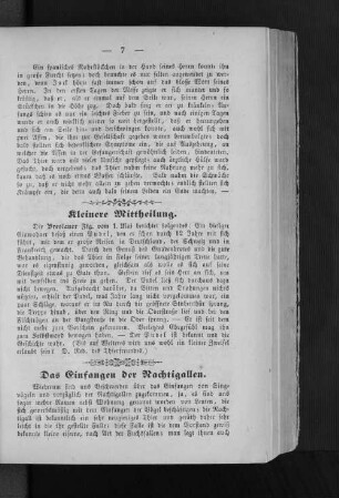 Kleinere Mittheilung.