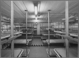 Schlafsaal eines Bunkers