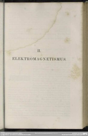 II. Elektromagnetismus