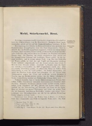 Mehl, Stärkemehl, Brot